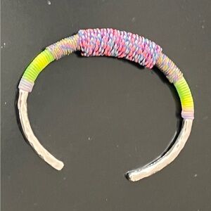 Kendra Scott Massie Cuff Colorful Woven Friendship Bracelet, size S/M